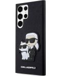Калъф Karl Lagerfeld - Saffiano K and C, Galaxy S23 Ultra, черен - 2t
